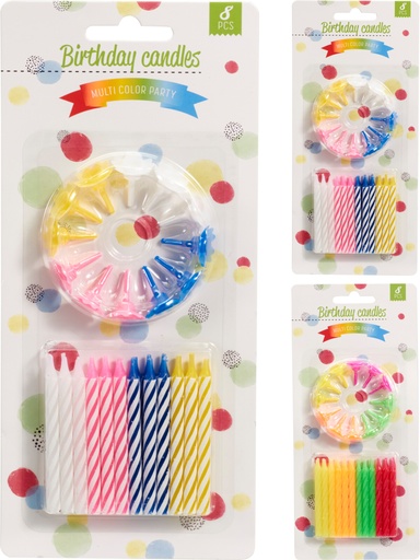 [973414] VELAS CUMPLEAÑOS 24PZS