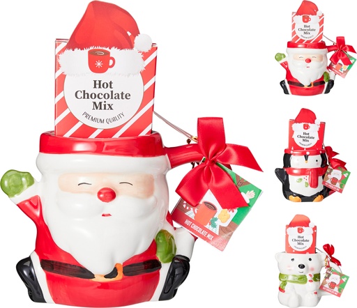 [973453] SANTA AND FRIENDS MUGS 3ASS