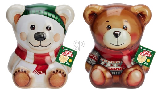 [973455] HONEY COOKIES IN BEAR TIN 2ASS