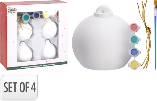[973461] XMAS BALLS SET PLASTER DIY