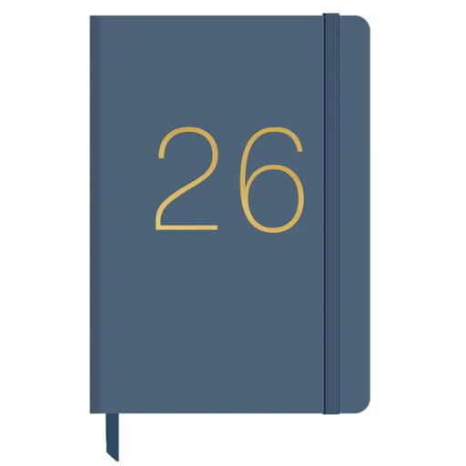 [003671] AGENDA ANUAL 2026 PU PLAIN A6 S.V AZUL