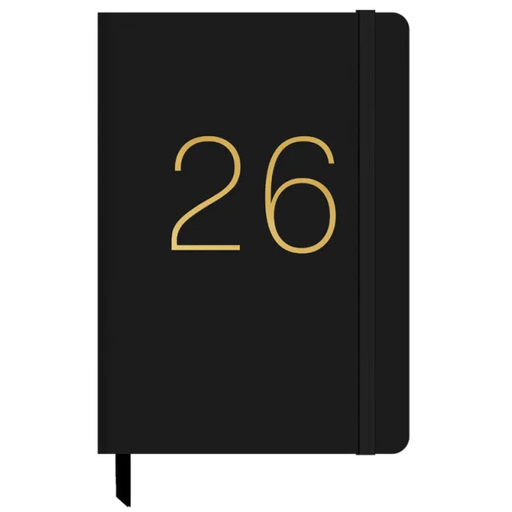 [003675] AGENDA ANUAL 2026 PU PLAIN A5 S.V NEGRO