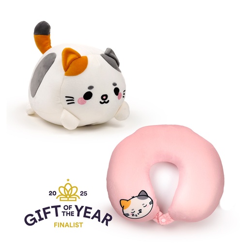 [973819] ALMOHADA DE VIAJE Y PELUCHE 2 EN 1 SWAPSEAZZZ GATO ADORAMALS