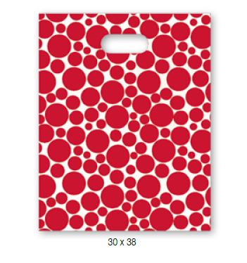 [973932] BOLSA ASA 30X38 BURBUJAS ROJO