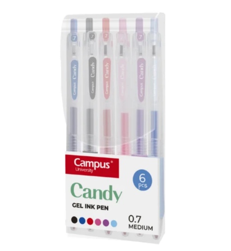 [081731] BOLIGRAFO CAMPUS CANDY /6UD SURTIDOS