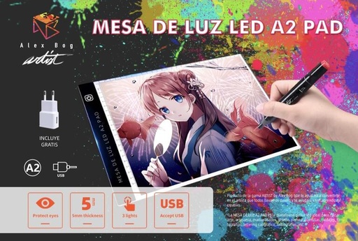 [1079179] MESA LUZ LED A2 PAD ARTIST