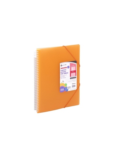 [1148136] CARPETA A4 ARCHIVEX ESPIRAL 40F NARANJA
