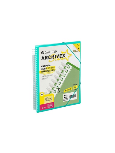 [1148145] CARPETA A4 ARCHIVEX ESP.60F VERDE