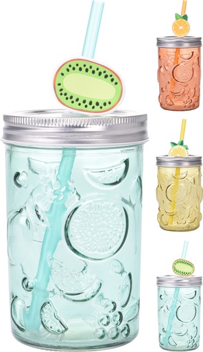 [1148227] VASO CRISTAL C/PAJITA 500ML.
