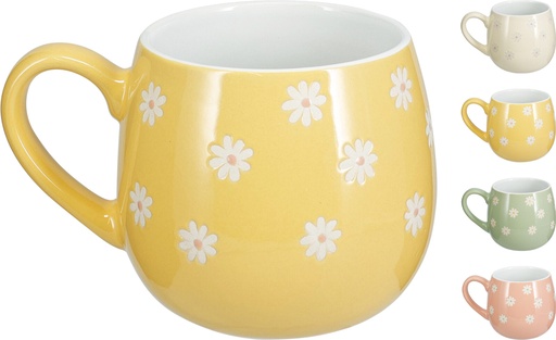 [1148251] TAZA FLORES 450ML 4COL.