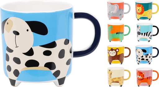 [1148252] TAZA ANIMALES 360ML 8MOD.