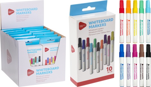 [1148273] ROTULADORES PIZARRA COLORES 10UD