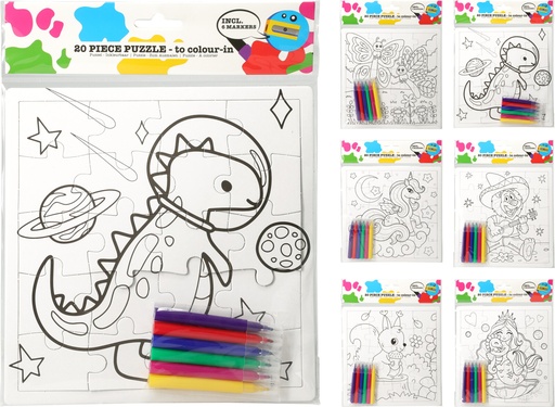 [1148276] PUZZLE + COLORES 6 MOD. 21X21CM