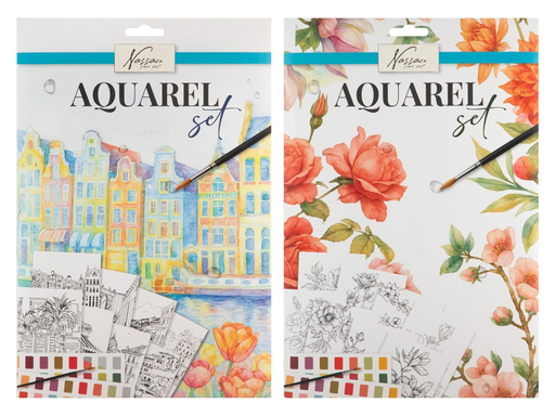 [979905] SET ACUARELA 26X21CM 8H