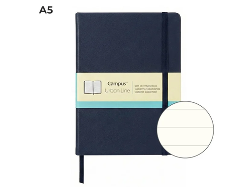 [003721] LIBRETA CAMPUS URBAN A5 PU 80H 80G HN AZUL