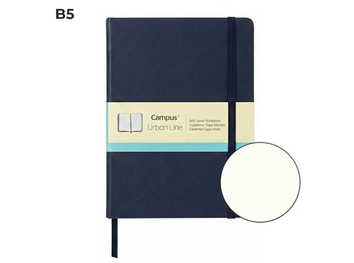 [003724] LIBRETA CAMPUS URBAN LINE B5 PU 80H 80G LISO AZUL