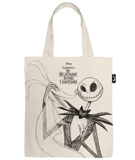 [972431] BOLSA DE ALGODON CON ASA 37X41CM PESADILLA ANTES DE NAVIDAD