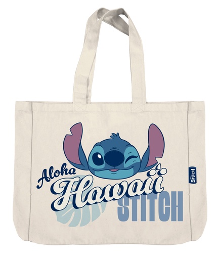 [972432] BOLSA DE ALGODON CON ASAS 46X40.5X10CM LILO&STITCH WD17642