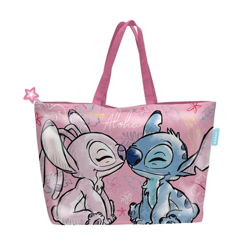 [972436] BOLSA DE PLAYA 48X32CM C/CREMALLERA LILO&STITCH