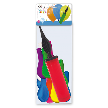 [972588] BOLSA 10 GLOBOS CON INFLADOR REF.5157