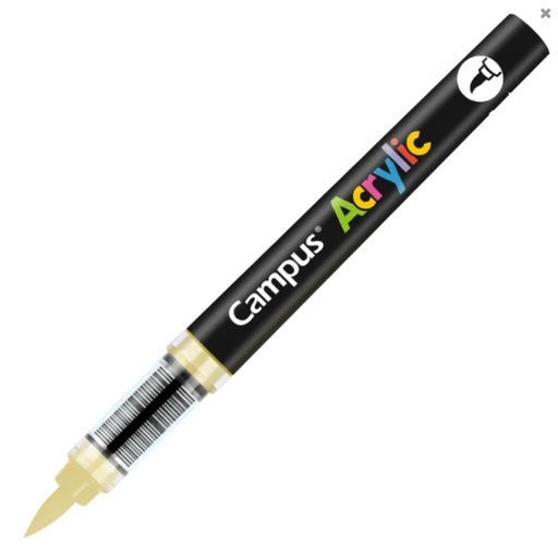 [081789] ROTULADORES ACRÍLICOS CAMPUS ACRYLIC PUNTA PINCEL CAJA 8 UD. OCRE CLARO