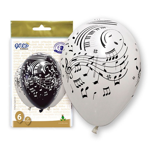 [1019056] BOLSA 6 GLOBOS  MUSICA