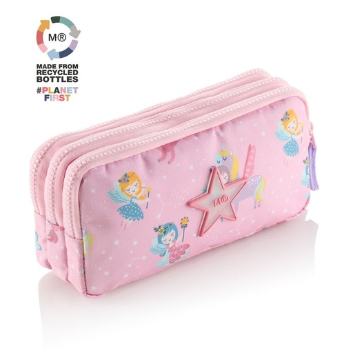 [1019110] PORTATODO TRIPLE RECTANGULAR RECICLADO FADA