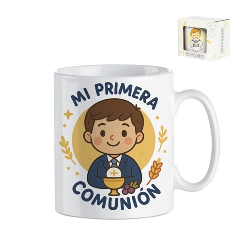 [1019152] TAZA CAJA REGALO COMUNION NIÑO