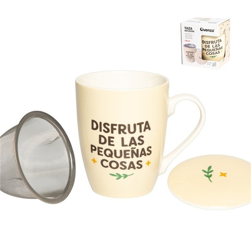 [1019158] TAZA INFUSION 350ML DISFRUTA