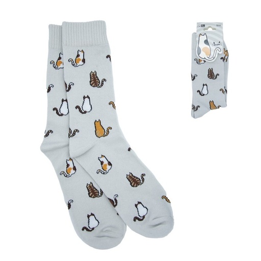[999066] CALCETINES ALGODON GATOS