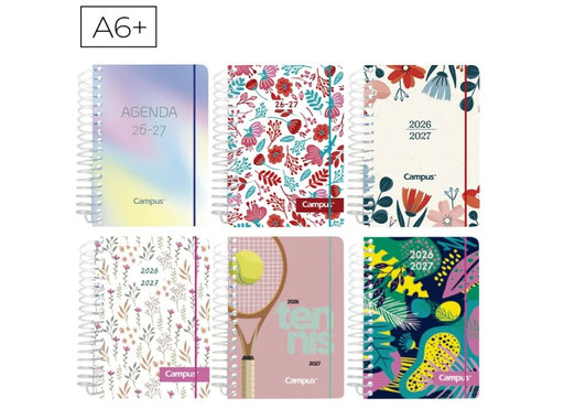 [003711] AGENDA ESCOLAR 2026 CAMPUS A6+T.PP FANTASIA DP