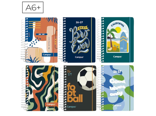 [003712] AGENDA ESCOLAR 2026 CAMPUS A6+T. PP ESTANDAR DP