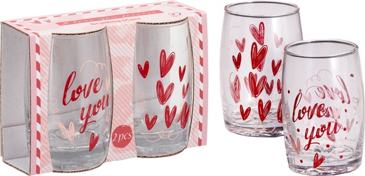 [999181] DRINKING GLASS SET OF 2PCS