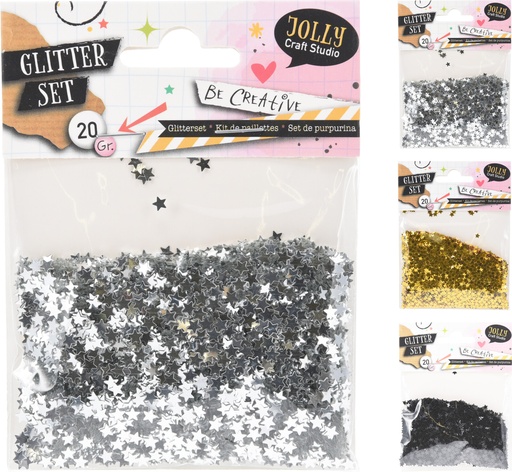 [999207] GLITTER METALLIC STARS 20GRAMS