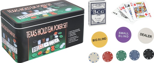 [999209] SET POKER 200 CHIPS DEALER