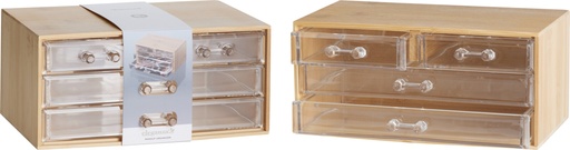 [999228] ORGANIZADOR BAMBU MAQUILLAJE/ ESCRITORIO