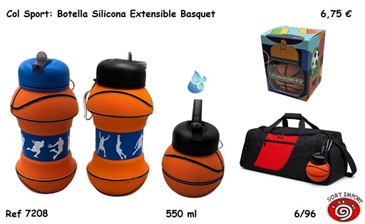 [999352] BOTELLA SILICONA EXTENSIBLE BASQUET