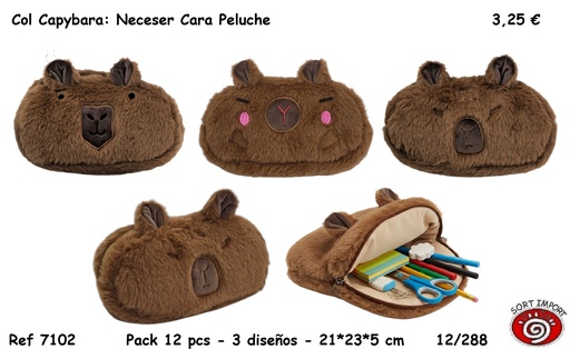 [999357] COL CAPYBARA: NECESER CARA PELUCHE