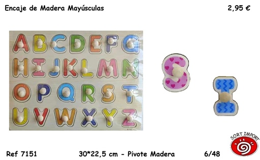 [999376] ENCAJE MADERA MAYUSCULAS