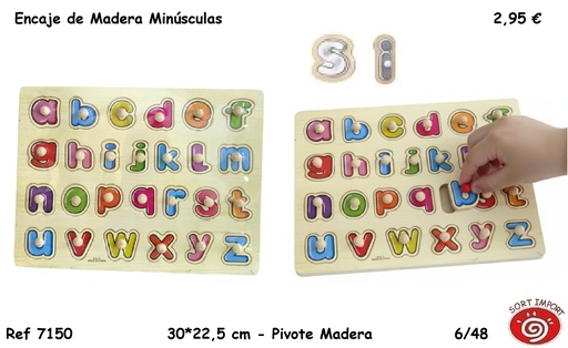[999377] ENCAJE DE MADERA MINUSCULAS