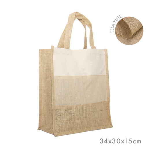 [999571] BOLSO YUTE/ALGODON 34X30X15CM