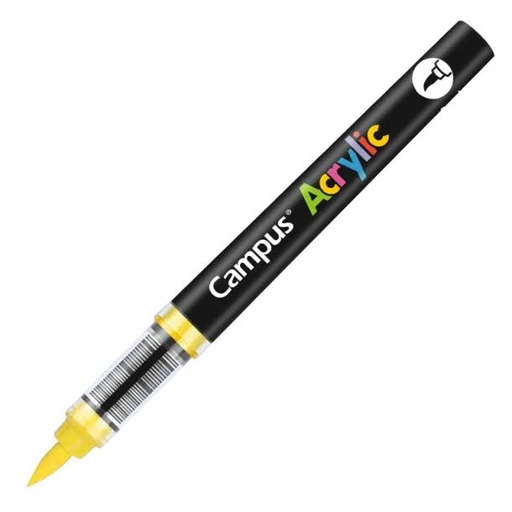 [081771] ROTULADORES ACRILICOS CAMPUS ACRYLIC P.PINCEL CAJA 8 UD. AMARILLO