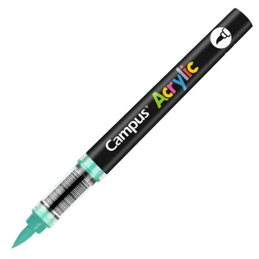 [081782] ROTULADORES ACRILICOS CAMPUS ACRYLIC PUNTA PINCEL CAJA 8 UD. VERDE OSCURO