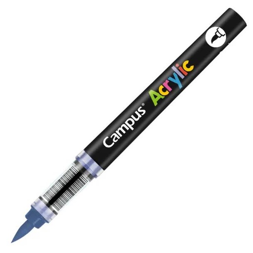 [081783] ROTULADORES ACRILICOS CAMPUS ACRYLIC PUNTA PINCEL CAJA 8 UD. AZUL MARINO