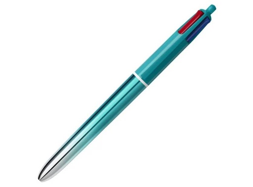 [081478] BOLIGRAFO TINTA ACEITE BIC 4 COLOURS SMOOTH GRADIENT TEAL 4 COLORES