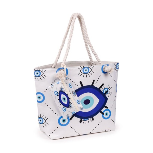 [999867] BOLSO TELA OJO TURCO BLANCO BBAG12