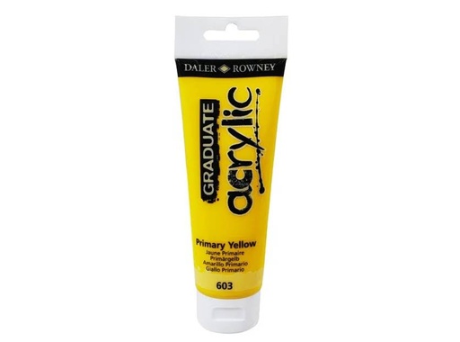 [649070] PINTURA ACRILICA DALER ROWNEY GRADUATE ACRYLIC 120 ML AMARILLO PRIMARIO