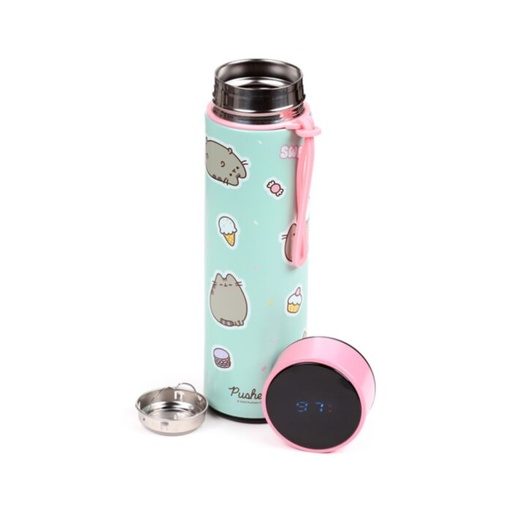 [999927] BOTELLA TERMO/TERMÓMETRO GATO PUSHEEN 450ML