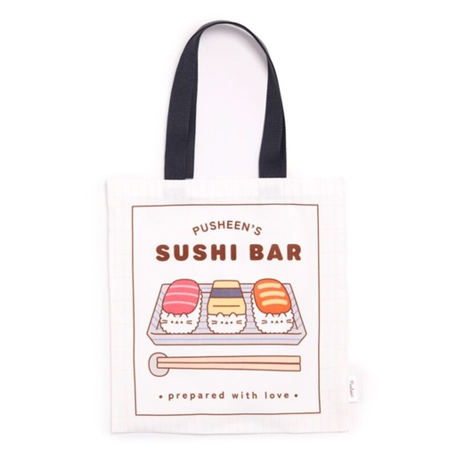 [999936] TOTE BAG PUSHEEN SUSHI CLUB
