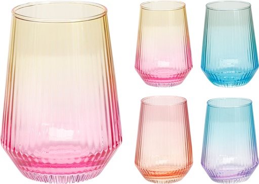 [999961] VASO TORNASOLADO 400ML 4MOD